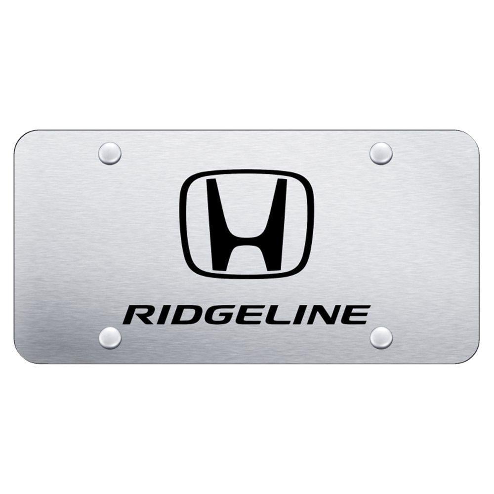 Ridgeline Logo - Amazon.com: Upgrade Your Auto Brushed License Plate with Honda ...