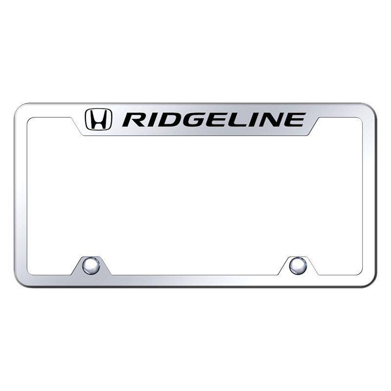 Ridgeline Logo - Autogold® - Truck License Plate Frame with Laser Etched Ridgeline Logo