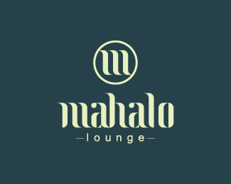Lounge Logo - mahalo cafe and lounge Designed