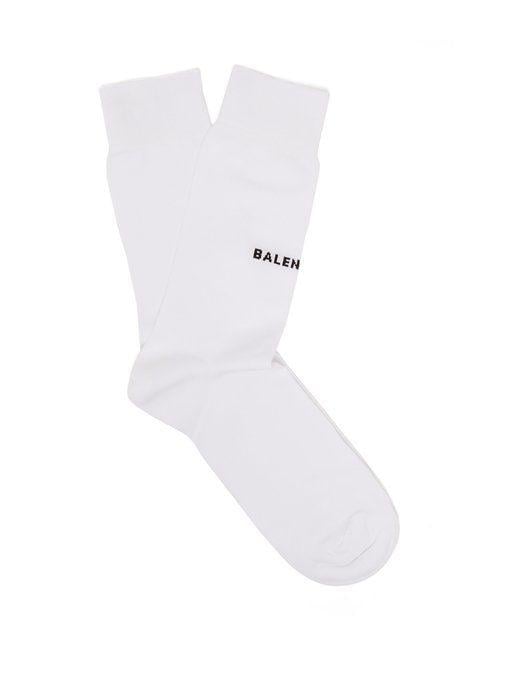 Matchesfashion Logo - Logo stretch-cotton socks | Balenciaga | MATCHESFASHION.COM JP