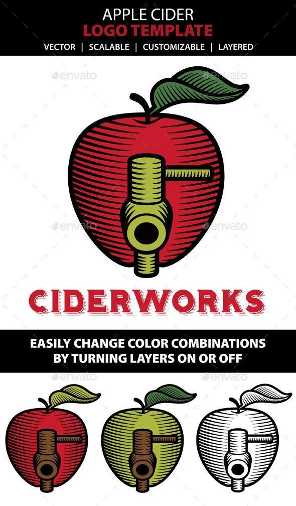 Cider Logo - Apple juice. Logos, Animal logo, Logo templates