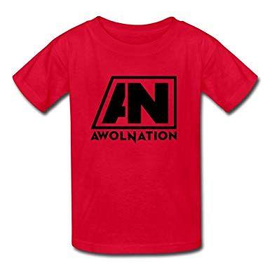 AWOLNATION Logo - Kid's Awolnation Logo 100% Cotton T-shirt Medium: Amazon.co.uk: Clothing