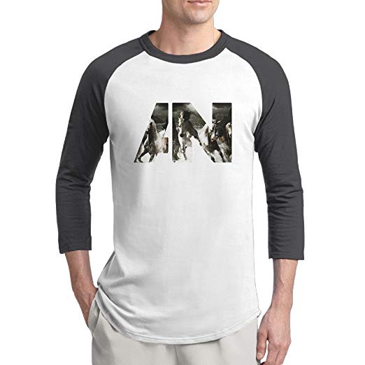 AWOLNATION Logo - YFF Men's Cool Awolnation Run Logo 3/4 Sleeve Raglan Tees | Amazon.com