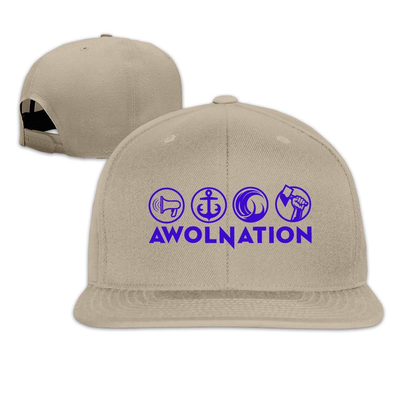 AWOLNATION Logo - AWOLNATION logo Snapback Baseball Caps Flat Hat - Tanga