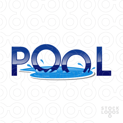 Pool Logo - Exclusive Customizable Logo For Sale: Pool | Dacha | Logos, Logo ...