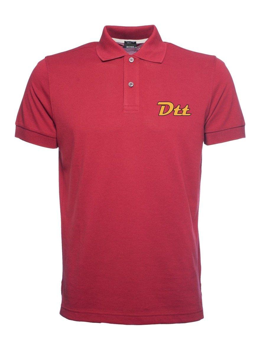 DTT Logo - Red Polo Shirt with DTT Logo