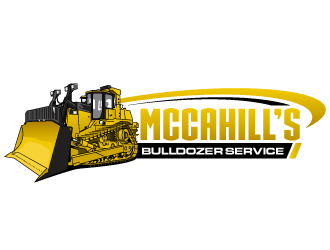 Dozer Logo - McCahill's Bulldozer Service logo design - 48HoursLogo.com