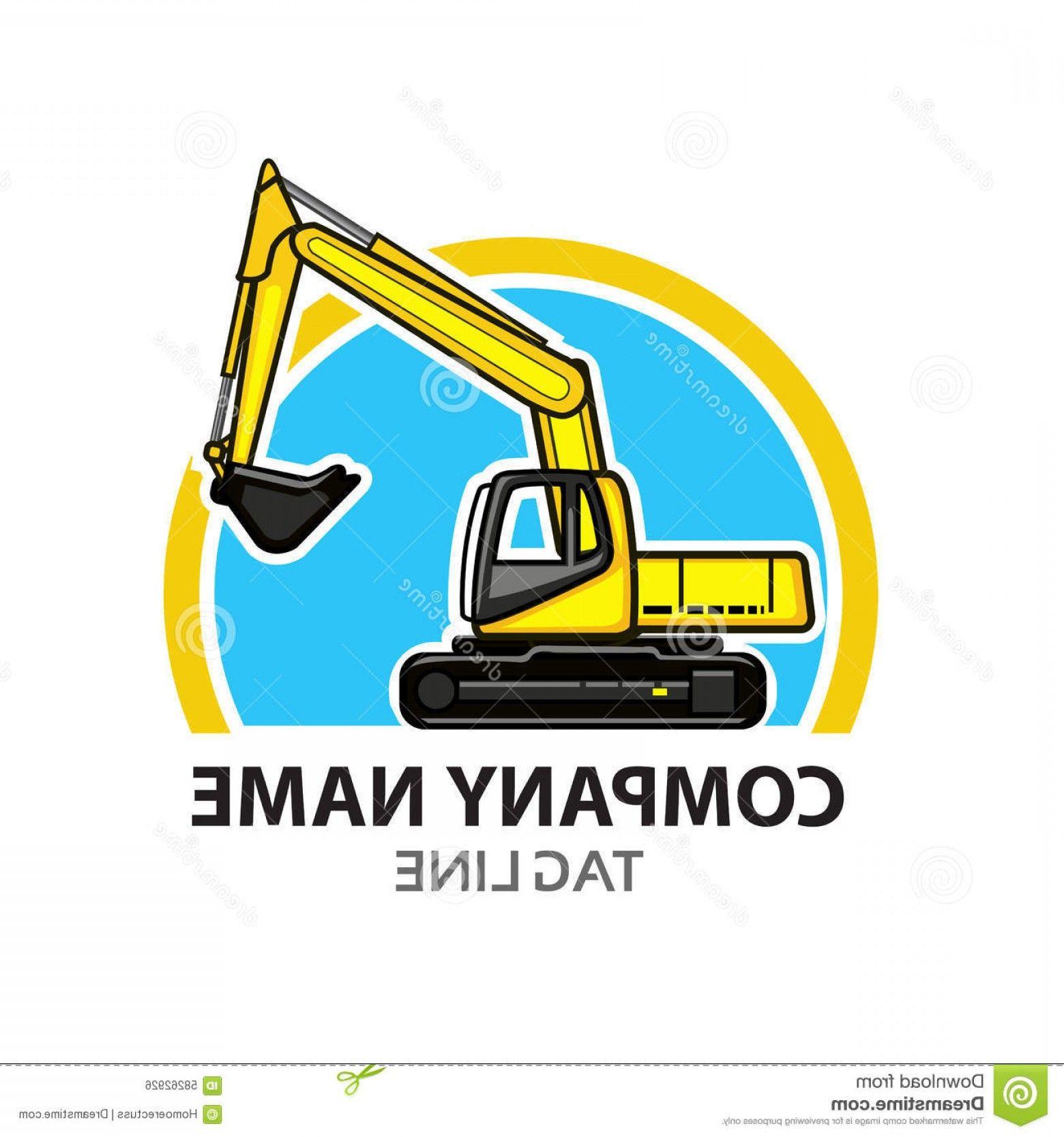 Dozer Logo - Stock Illustration Construction Logo Vector Illustration Excavator ...
