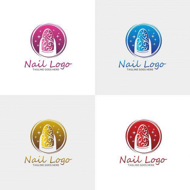 Nail Logo - Luxury nail salon logo Vector