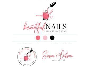 Nail Logo - Nail salon logo | Etsy