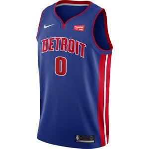 Swingman Logo - Detroit Pistons #0 Andre Drummond *NEW* Nike Swingman Jersey - Icon ...