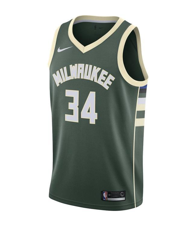Swingman Logo - Nike Milwaukee Bucks Giannis Antetokounmpo Icon Swingman Jersey ...