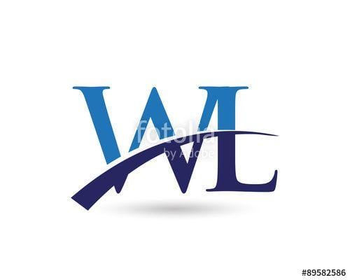 WL Logo - WL Logo Letter Swoosh Stock Image And Royalty Free Vector Files