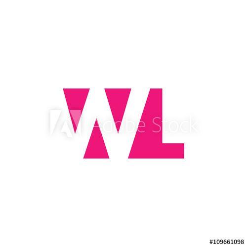WL Logo - WL Logo. Vector Graphic Branding Letter Element. White Background