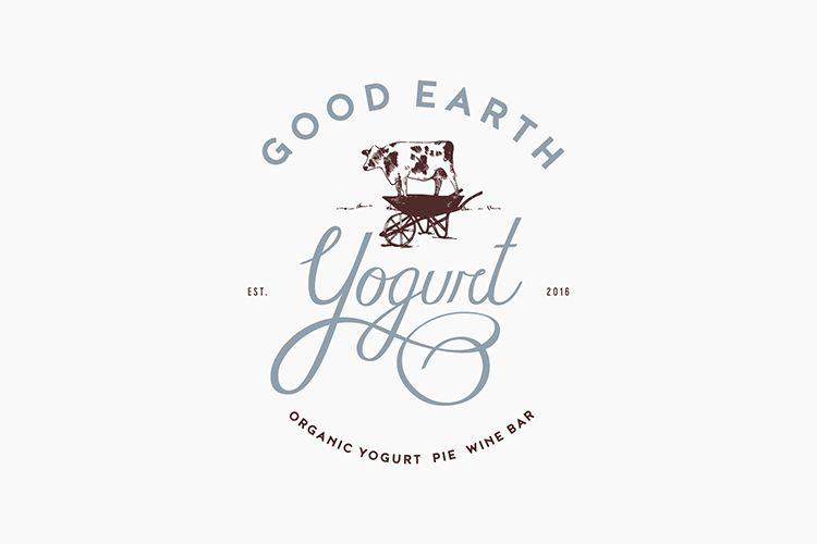 Yogurt Logo - Good Earth Yogurt | Design Womb