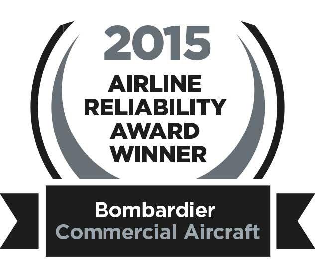 Reliability Logo - Bombardier Reliability Awards Logo - 2015 - Jazz Aviation LP