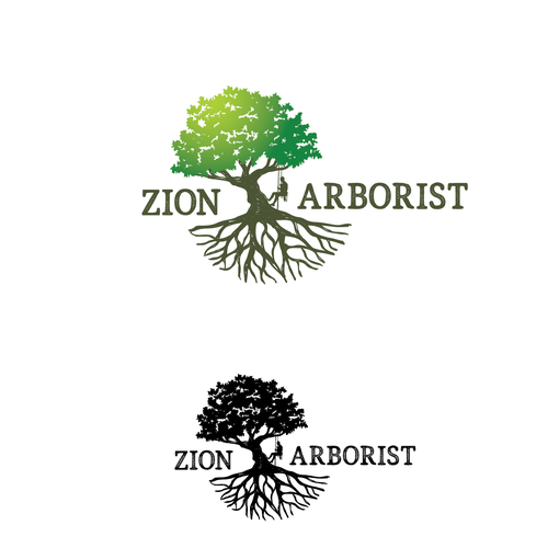 Arborist Logo - Create a unique yet realistic tree with or without roots, include a ...