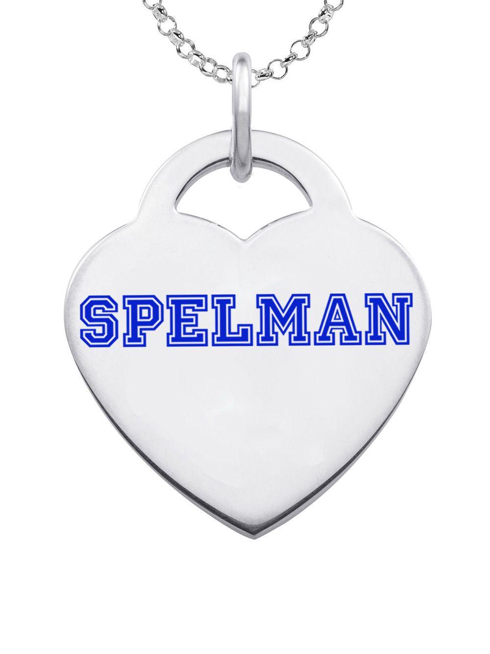 Spelman Logo - Wholesale Spelman College Jaguars Sterling Silver Color Logo Heart