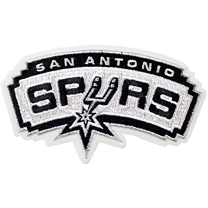 Antonio Logo - Amazon.com : Official San Antonio Spurs Logo Large Sticker Iron On ...
