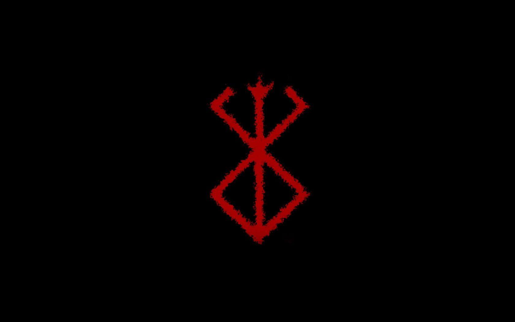 Red Geometric Logo - Red geometric logo, Berserk, black, Kentaro Miura, artwork HD