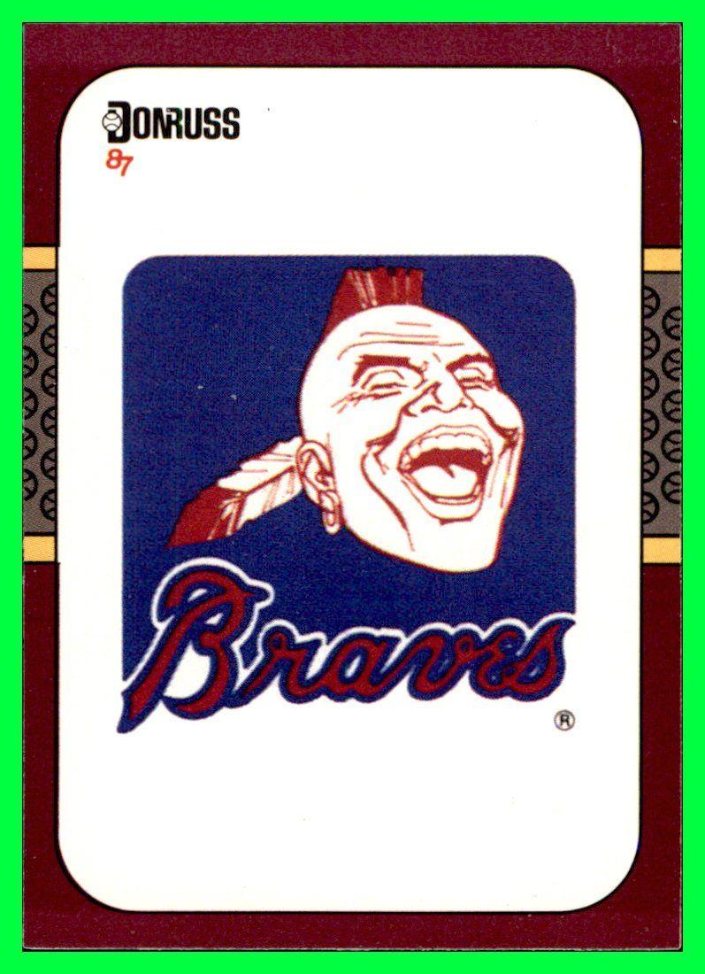 Donruss Logo - 1987 Donruss Opening Day #253 Atlanta Braves Logo Team Checklist at ...