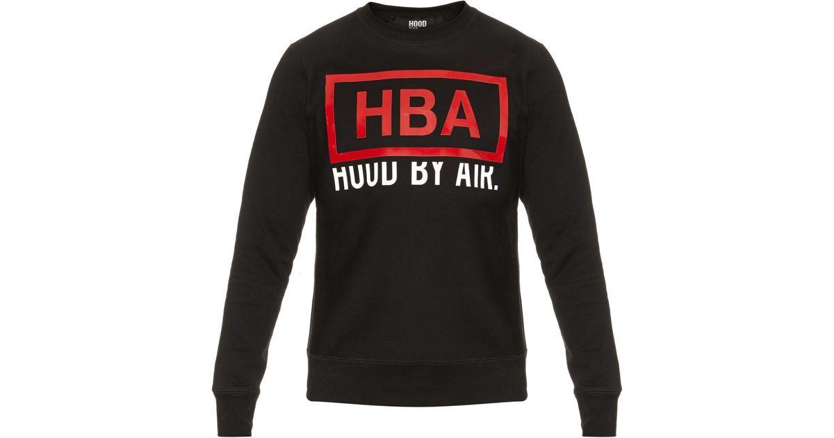 Hood by Air Logo - Hood By Air Rage Logo-appliqué Cotton Sweatshirt in Black for Men - Lyst