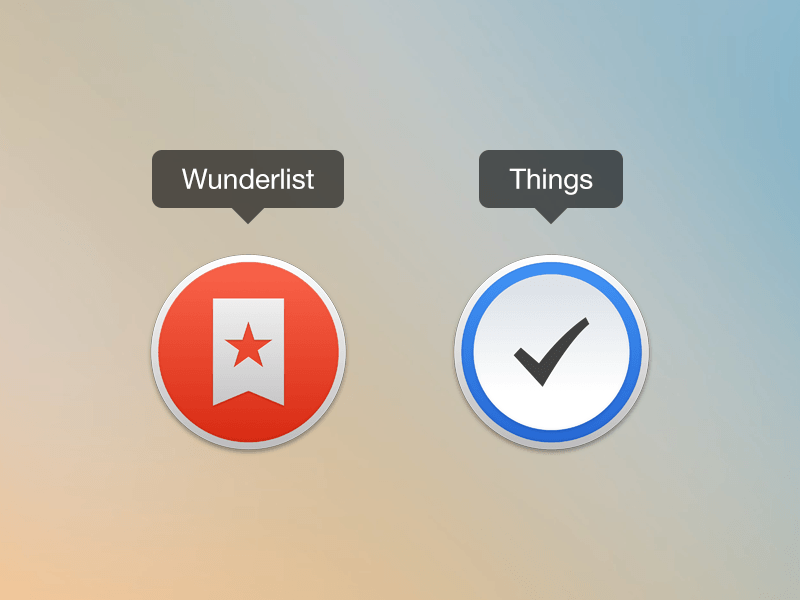 Wunderlist Logo - Wunderlist & Things icons for OS X Yosemite - by Pavel Buben | #ui ...