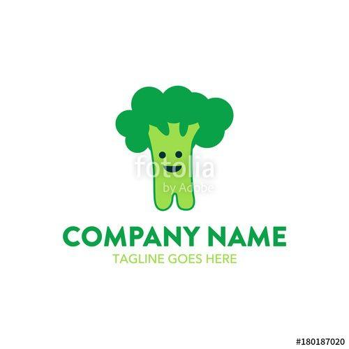 Brocollini Logo - vegetable broccoli logo illustration