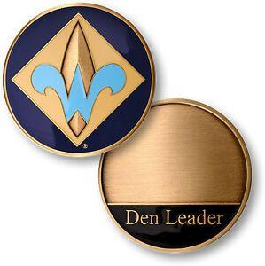 Webelos Logo - Webelos / Den Leader Scouts of America Bronze Challenge Coin