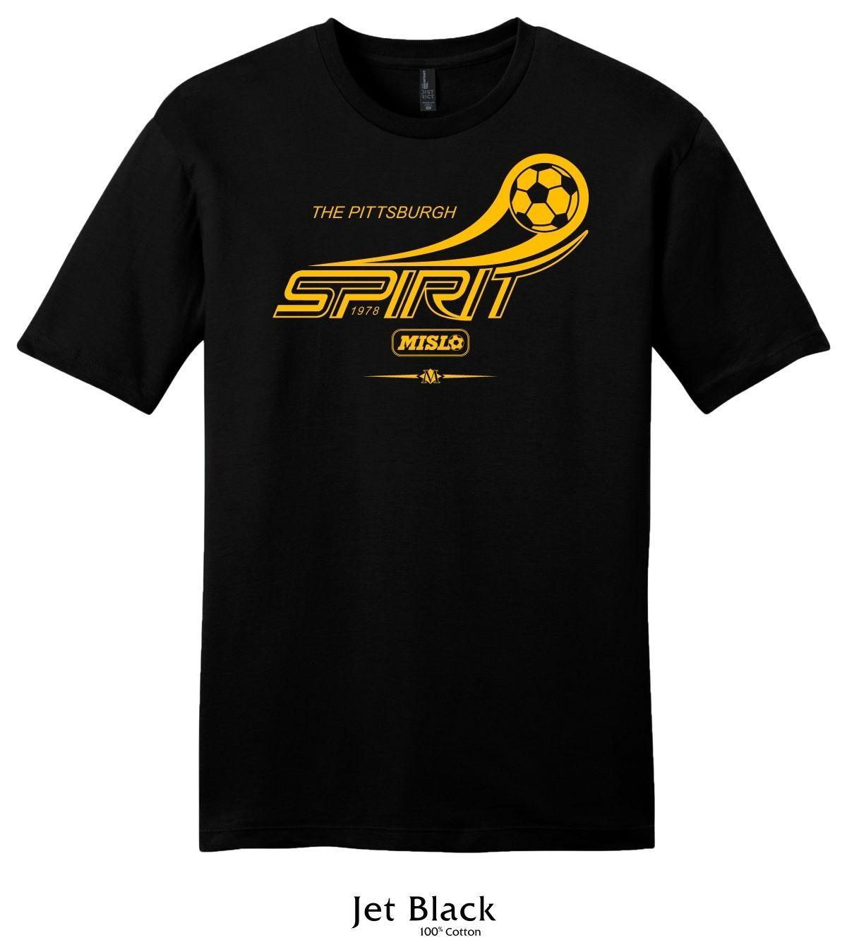 Misl Logo - Pittsburgh Spirit Logo MISL Soccer Tee Shirt NASL Vintage Throwbakc ...