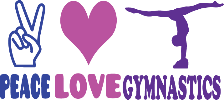 Gymnastics Logo - Peace Love Gymnastics logo design | | URARTSTUDIO - logos, paintings ...