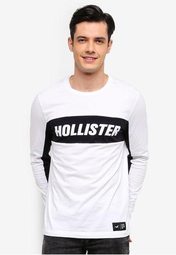 Hollster Logo - Buy Hollister Long Sleeve Block Print Logo T-Shirt Online on ZALORA ...