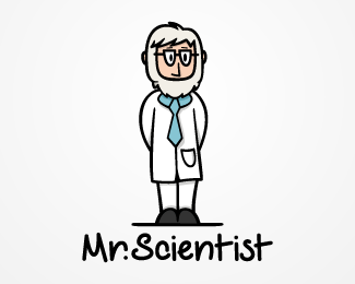 Scientist Logo - Mr. Scientist Designed