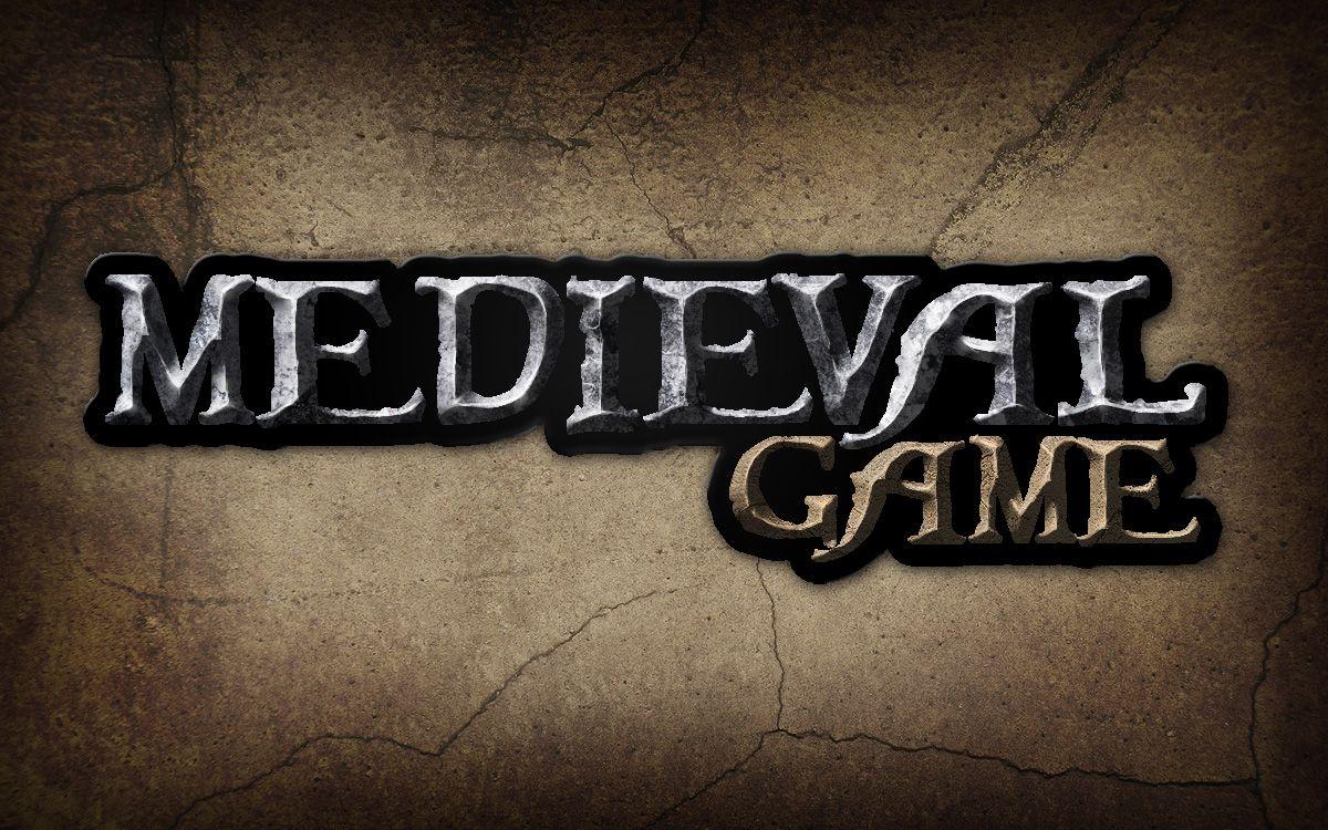 Mideveal Logo - Give a Medieval Game Logo a Rough Stone Look