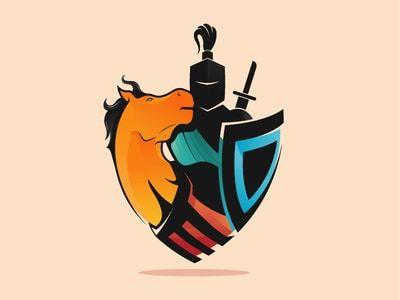 Mideveal Logo - Medieval Knight Logo Designs [Flat and Illustrative]