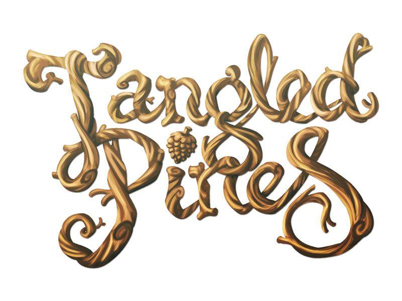 Tangled Logo - Tangled Pines logo render