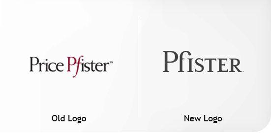 Pfister Logo - Price Pfister rebrands as Pfister | Articles | LogoLounge