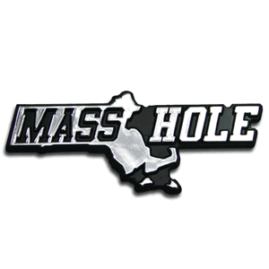 Masshole Logo - Masshole Auto Emblem - I have this proudly on my cah! ;) | Random ...