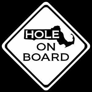 Masshole Logo - Masshole Mass Hole On Board Funny Vinyl Laptop Car Truck Window