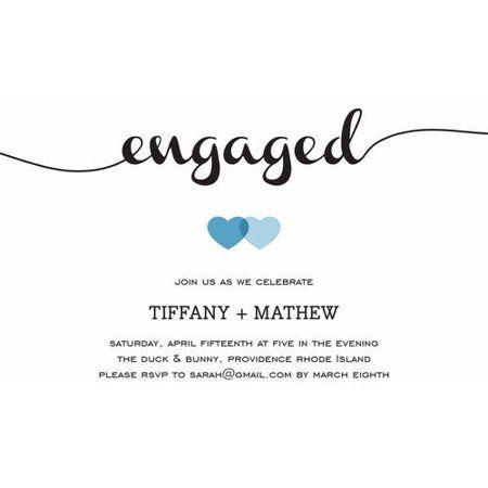 Engagement Logo - Loving Engagement Party Invite Standard Engagement - Walmart.com