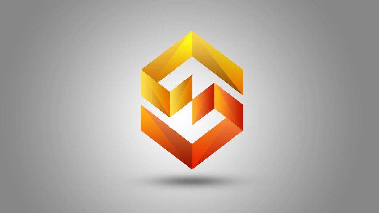 Gradient Logo - Photoshop Tutorial 3D Logo Design colorfull Gradient
