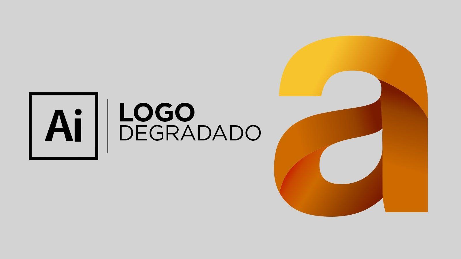 Gradient Logo - Illustrator Logo. Adobe Illustrator. Illustration