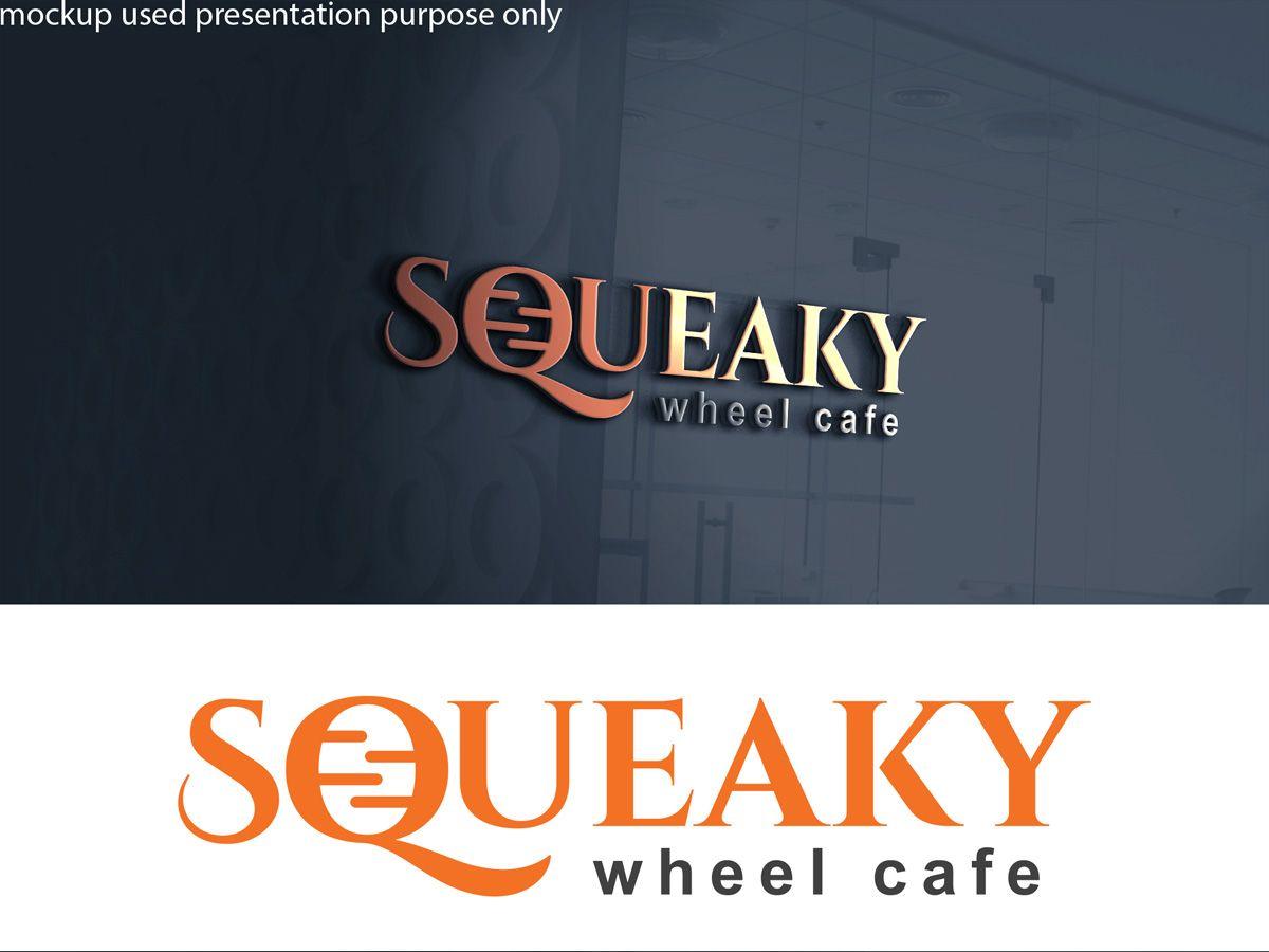 Squeaky Logo - Elegant, Playful Logo Design for Squeaky wheel cafe by Juli creation ...