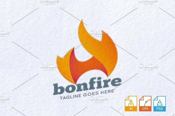 Bonfire Logo - Bonfire Logo Template Logo Templates Creative Market