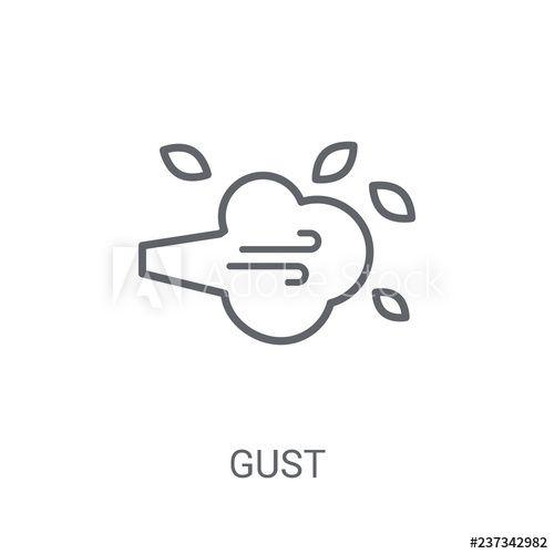 Gust Logo - Gust icon. Trendy Gust logo concept on white background from Weather