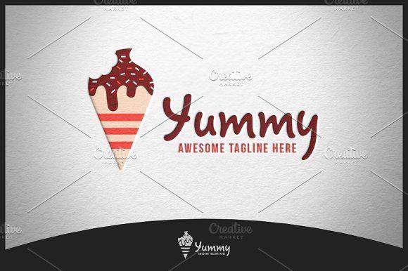 Yummy Logo - Yummy Logo 3 Logo Templates Creative Market