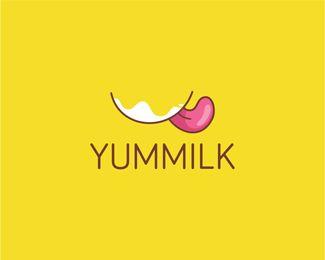Yummy Logo - YUMMILK Designed