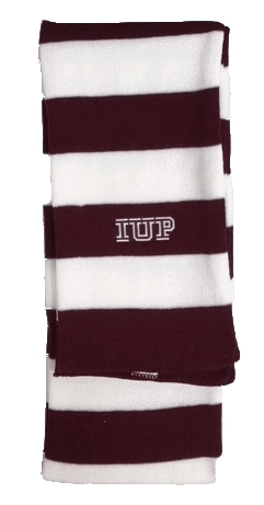 IUP Logo - Scarf, Knit, Classic IUP Logo, By Logofit. The Co Op Store