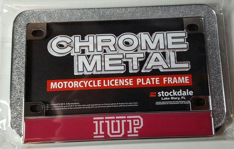 IUP Logo - License Plate Frame, Motorcycle, Classic IUP Logo. The Co Op Store