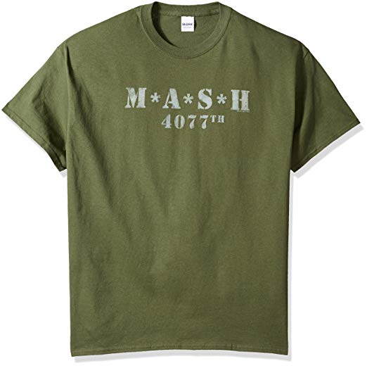 Mash Logo - Amazon.com: Distressed TV Show Logo -- MASH Adult T-Shirt: Sports ...